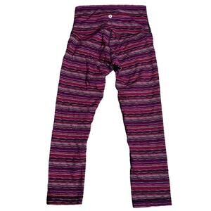 Lululemon Wunder Under Pant III  Space dye twist regal plum sz 6